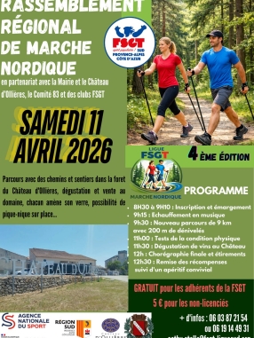 Rassemblement régional de marche nordique 🌲🚶
