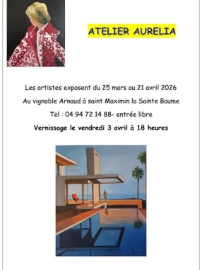 Vernissage : Exposition : Atelier Aurélia - Peintures