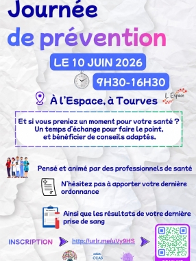 Journée de prévention 🩺 Pensé et animé par des professionnels de santé