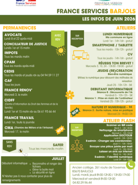 Atelier numérique Bien-être et santé à Barjols