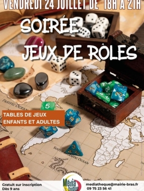 Soirée jeux de rôles – Initiation ludique à Bras