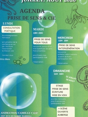 Atelier poésie – Prise de sens pour tous à Barjols