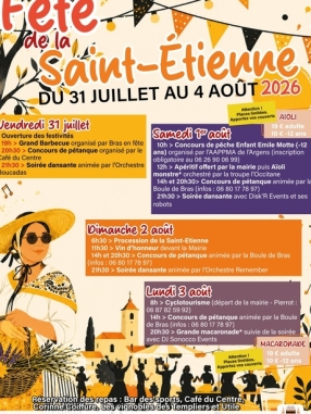 Fête votive de la Saint-Etienne – Bras