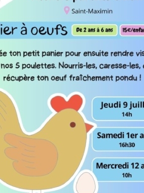 Atelier panier à œufs parent-enfant – Saint-Maximin