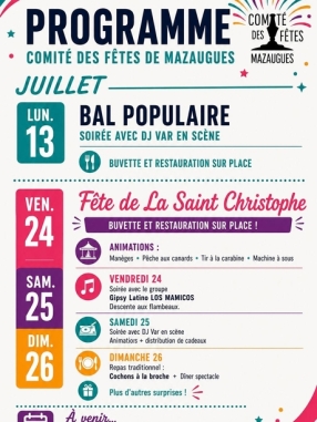 Fête de la Saint Christophe – Mazaugues