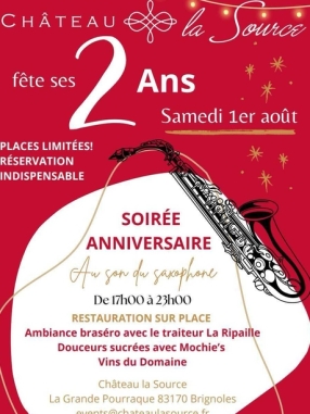 Soirée anniversaire : dîner musical et braséro – Brignoles