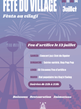 Fête du village – Pourrières : animations et convivialité