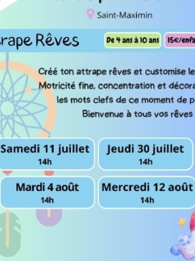 Atelier Attrape-rêves – Saint-Maximin-la-Sainte-Baume