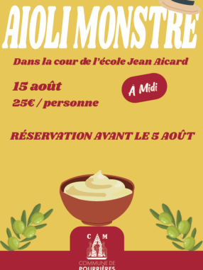 Aïoli monstre à Pourrières – Repas provençal convivial