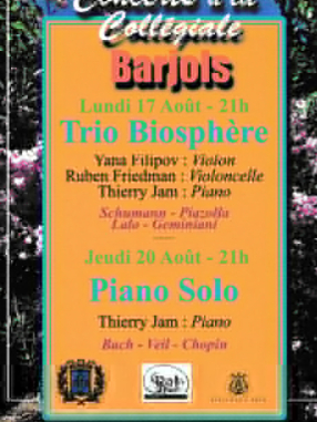 Trio Biosphère – concert de musique classique à Barjols