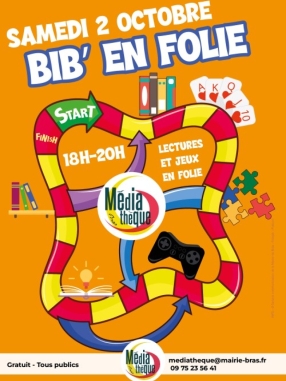 Soirée lecture et jeux "Bib'en folie"