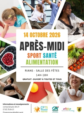 Après-midi sport, santé et alimentation