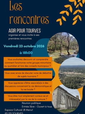 Réunion publique Agir pour Tourves
